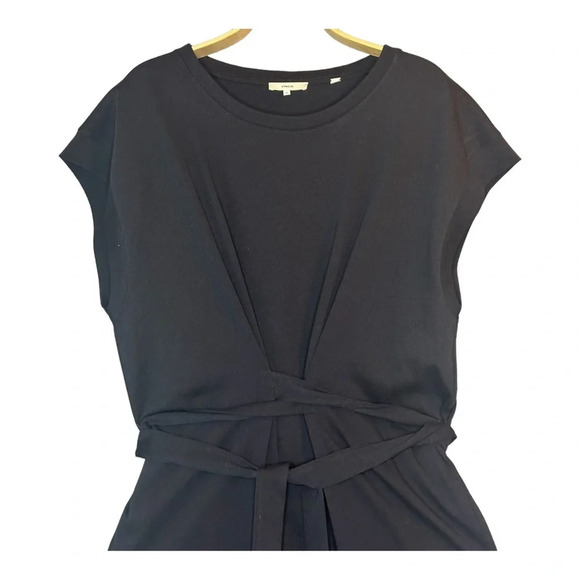 Vince Plus Size Tie Waist Cotton Dress in Black  Sz: 3X - Picture 6 of 10